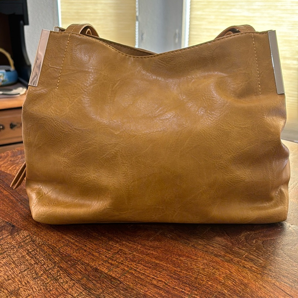 EUC Madison West Faux Leather Shoulder Bag